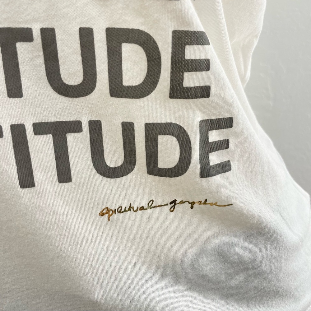 Spiritual Gangster- Attitude Gratitude workout tank top- S and M - Picture 7 of 12